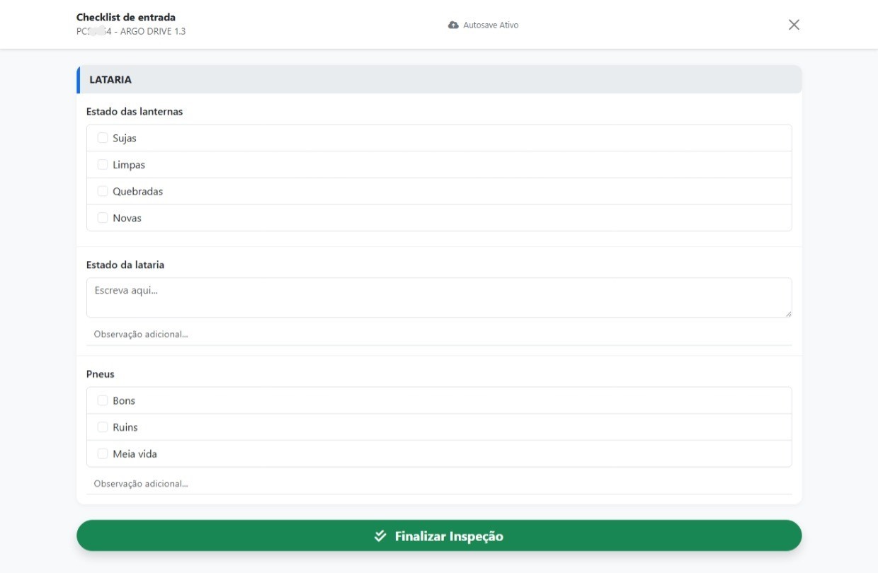 Checklists personalizados